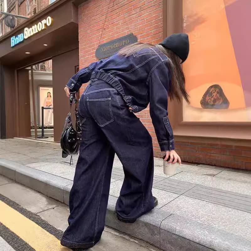ゆったりシルエットデニムジャケットセットアップ
