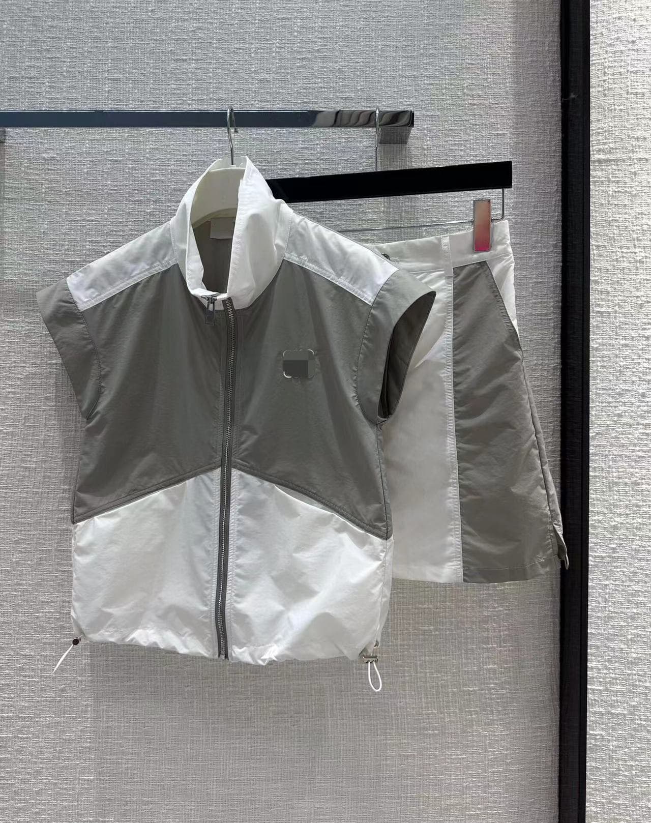 ジャケットセットアップ ハイネックスポーツベストセットアップ